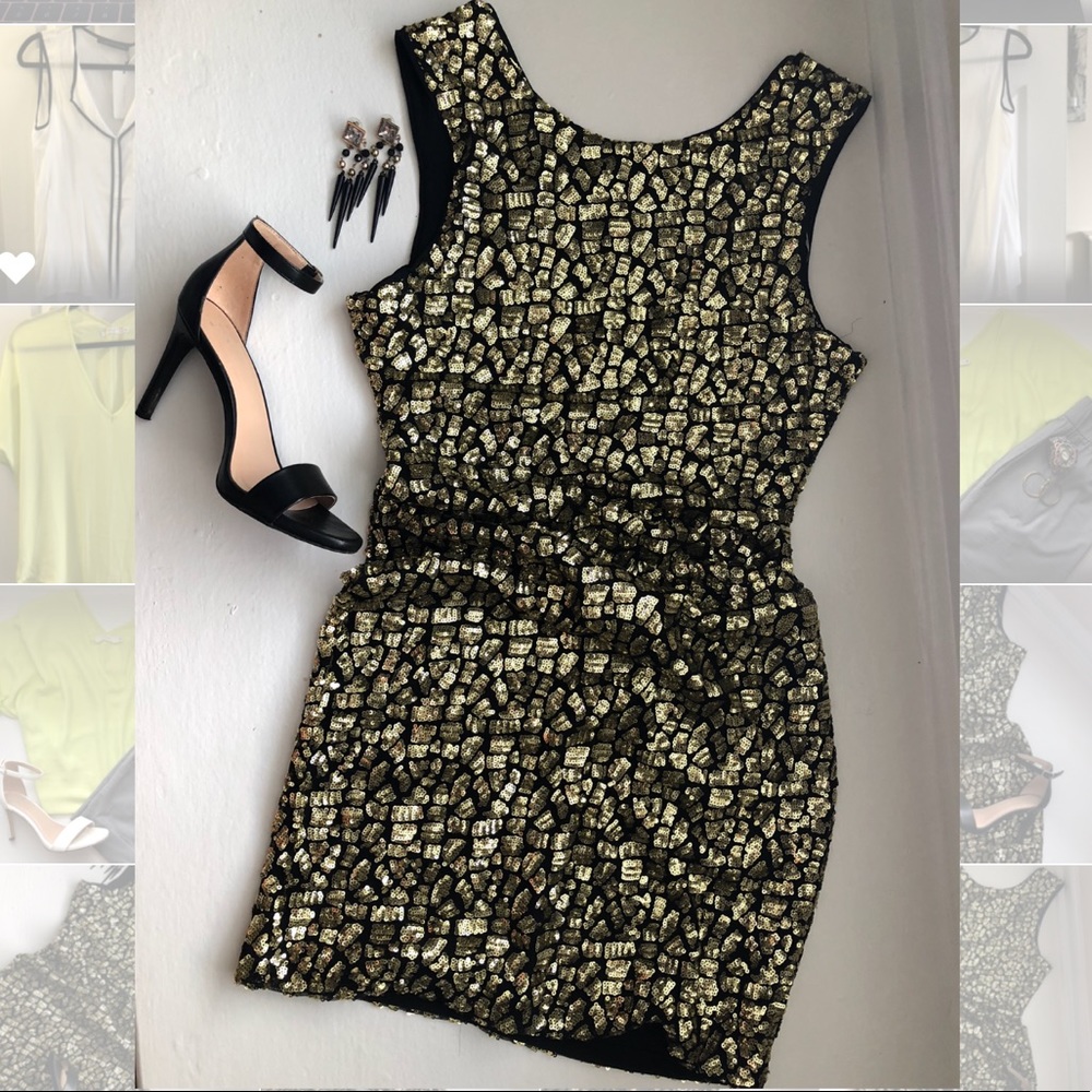 GUESS | Sequin Leopard Dress